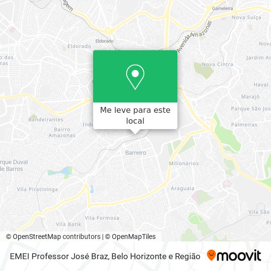 EMEI Professor José Braz mapa