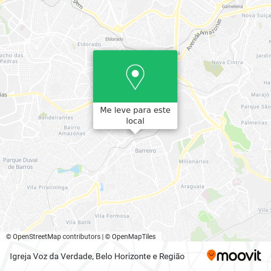 Igreja Voz da Verdade mapa