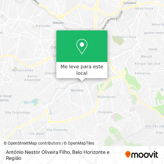 Antônio Nestor Oliveira Filho mapa
