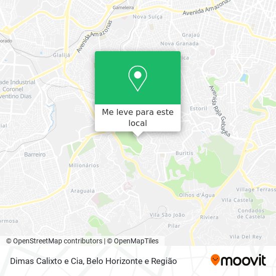 Dimas Calixto e Cia mapa