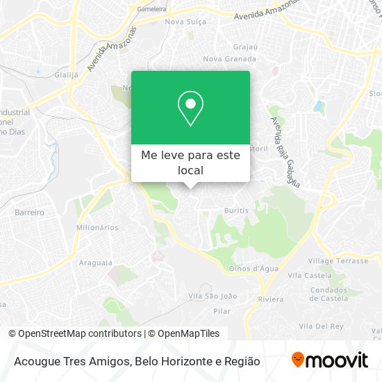 Acougue Tres Amigos mapa
