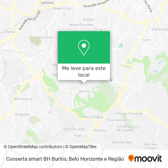 Conserta smart BH Buritis mapa