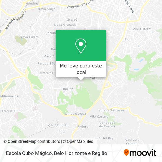 Escola Cubo Mágico mapa