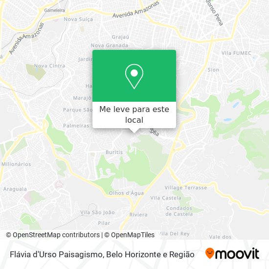 Flávia d'Urso Paisagismo mapa