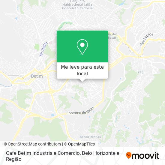 Cafe Betim Industria e Comercio mapa