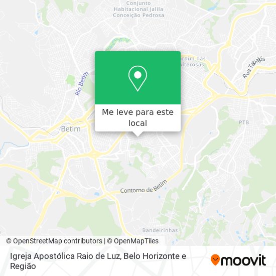 Igreja Apostólica Raio de Luz mapa
