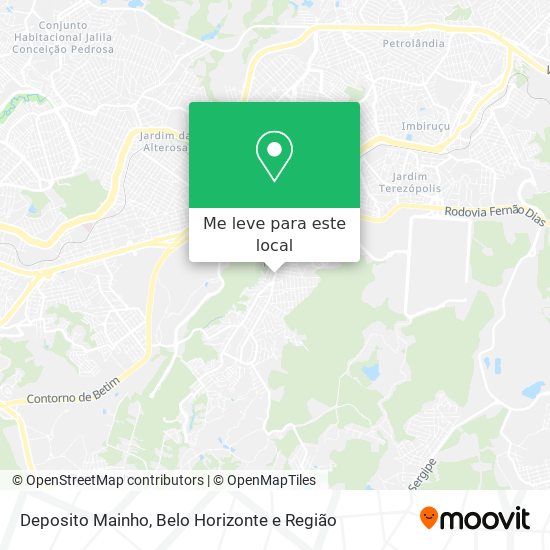 Deposito Mainho mapa