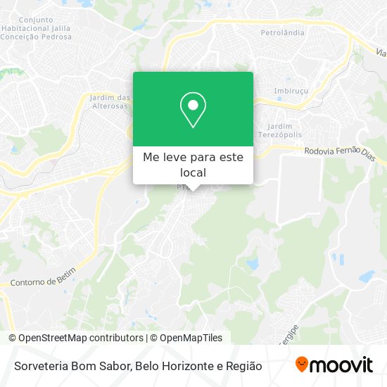 Sorveteria Bom Sabor mapa