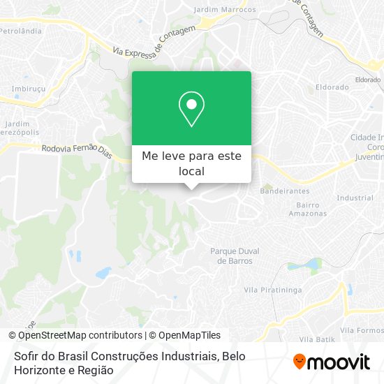 Sofir do Brasil Construções Industriais mapa