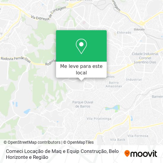 Comeci Locação de Maq e Equip Construção mapa