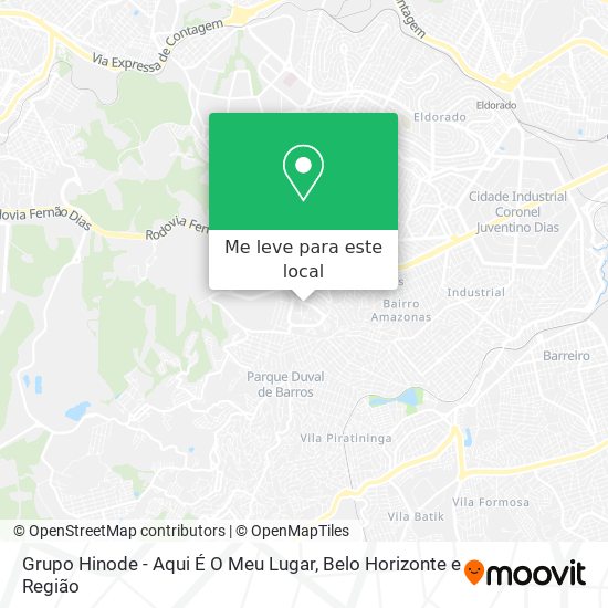 Grupo Hinode - Aqui É O Meu Lugar mapa