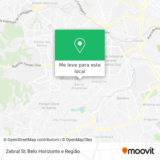 Zebral Sr mapa