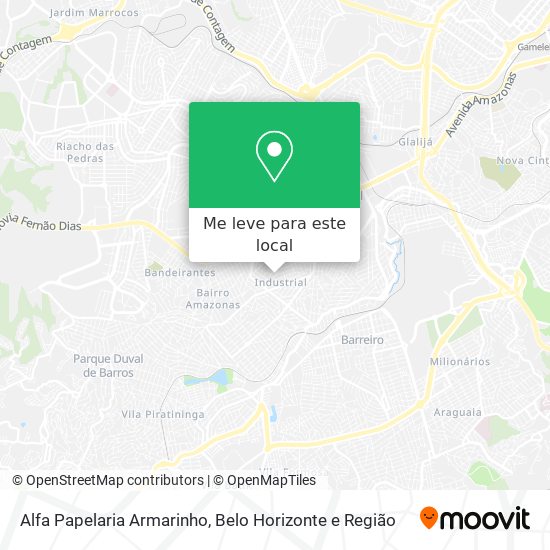 Alfa Papelaria Armarinho mapa