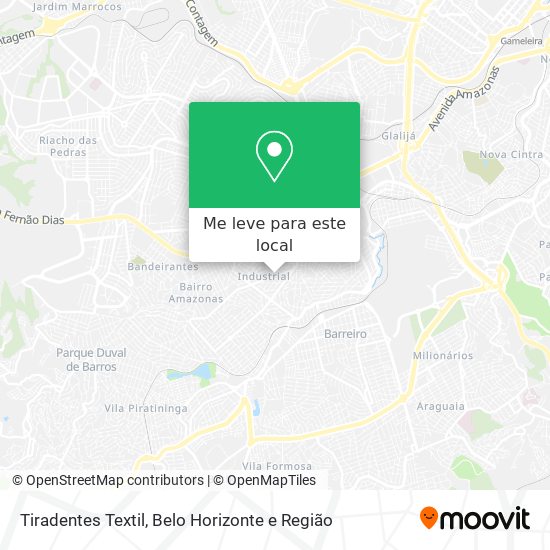 Tiradentes Textil mapa