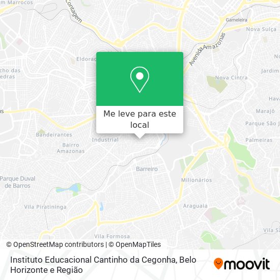 Instituto Educacional Cantinho da Cegonha mapa