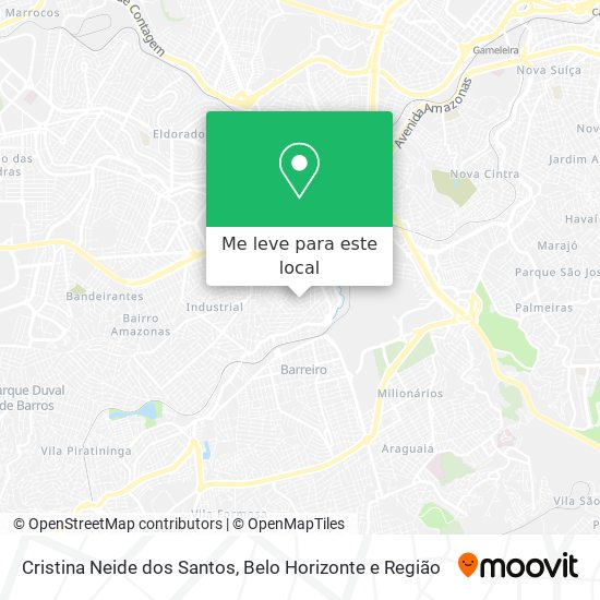 Cristina Neide dos Santos mapa