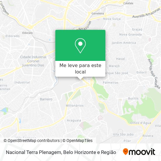 Nacional Terra Plenagem mapa