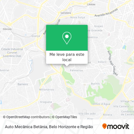 Auto Mecânica Betânia mapa