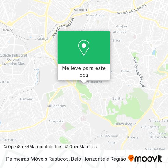 Palmeiras Móveis Rústicos mapa
