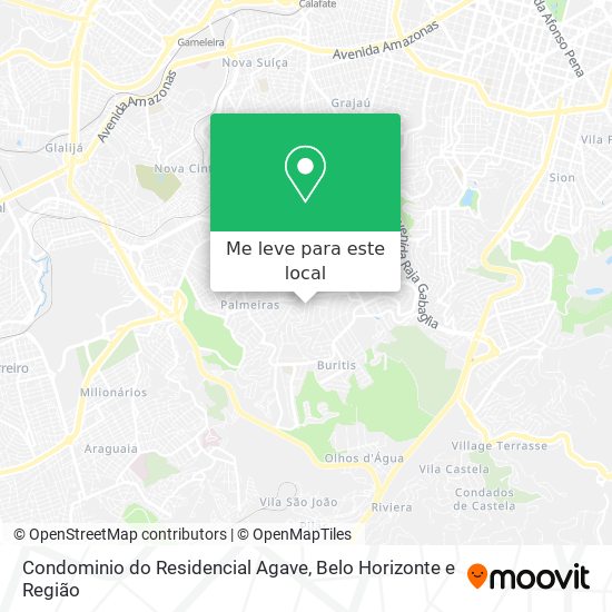 Condominio do Residencial Agave mapa
