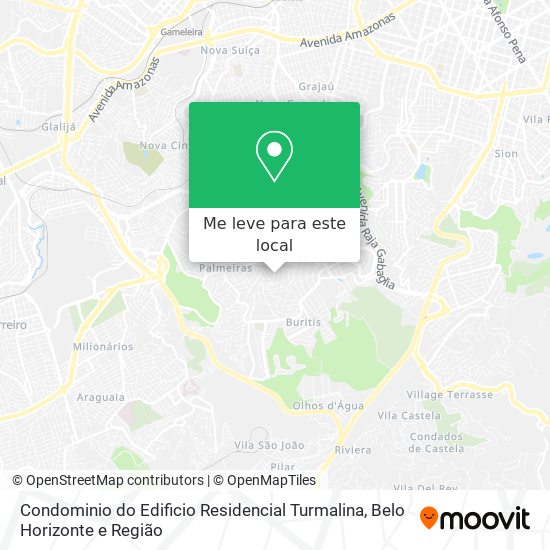 Condominio do Edificio Residencial Turmalina mapa