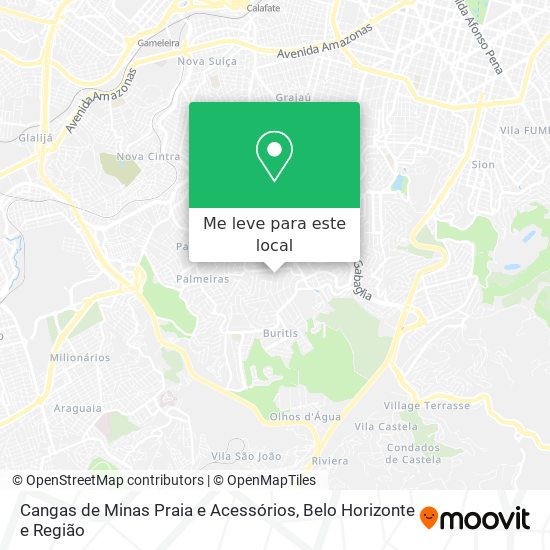 Cangas de Minas Praia e Acessórios mapa