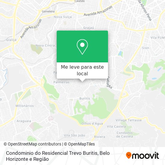 Condominio do Residencial Trevo Buritis mapa