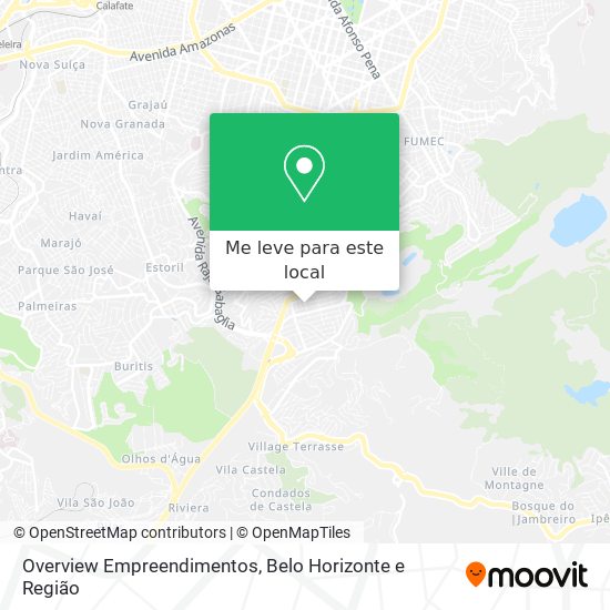Overview Empreendimentos mapa