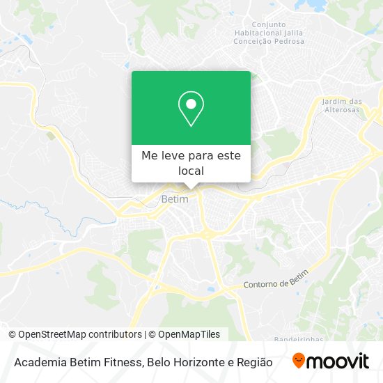 Academia Betim Fitness mapa