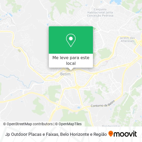 Jp Outdoor Placas e Faixas mapa