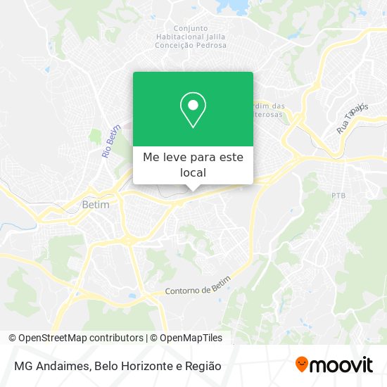 MG Andaimes mapa