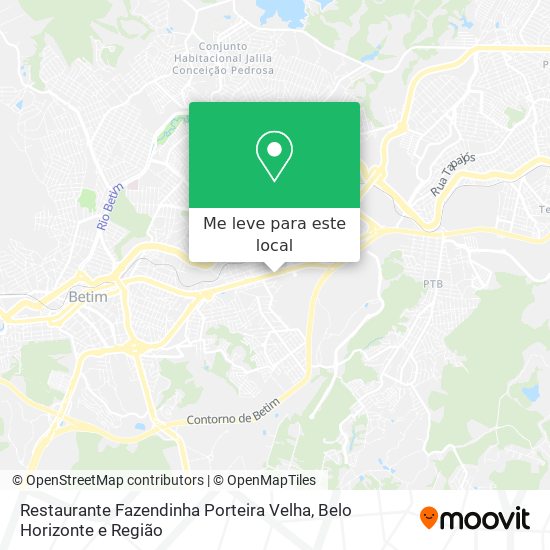 Restaurante Fazendinha Porteira Velha mapa