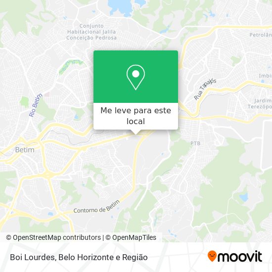 Boi Lourdes mapa