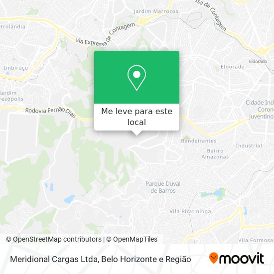 Meridional Cargas Ltda mapa