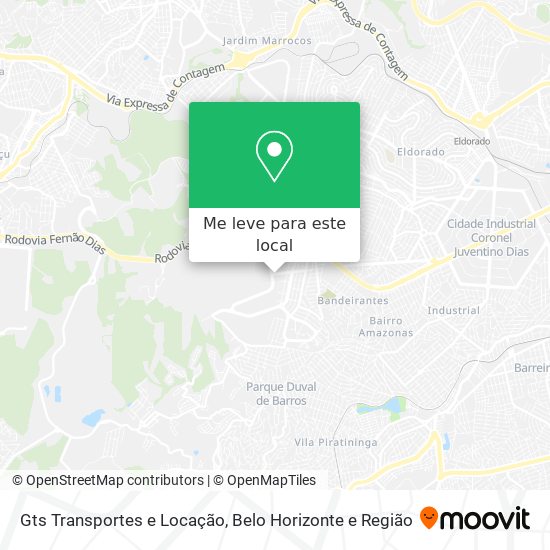 Gts Transportes e Locação mapa