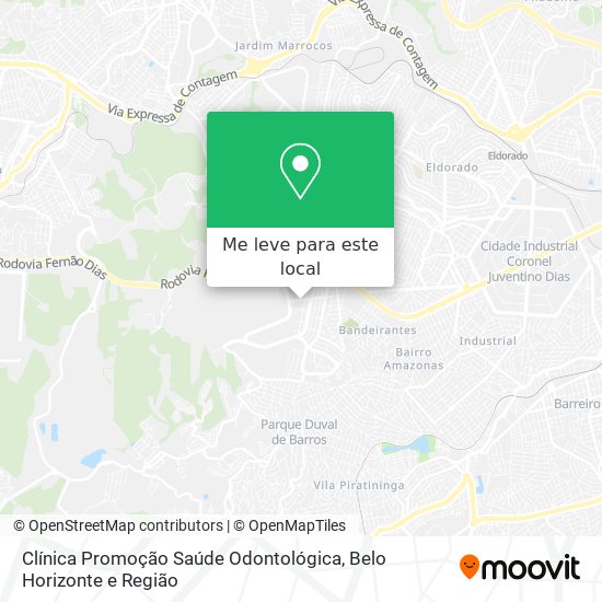 Clínica Promoção Saúde Odontológica mapa