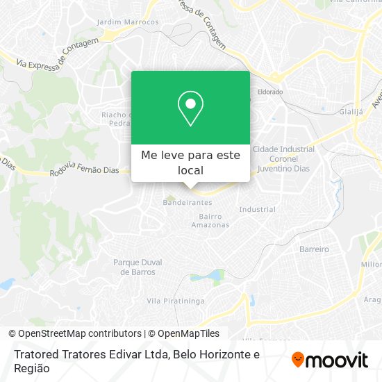 Tratored Tratores Edivar Ltda mapa