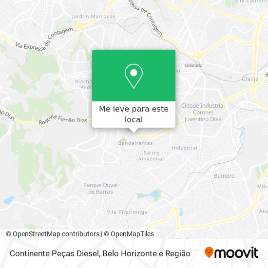 Continente Peças Diesel mapa