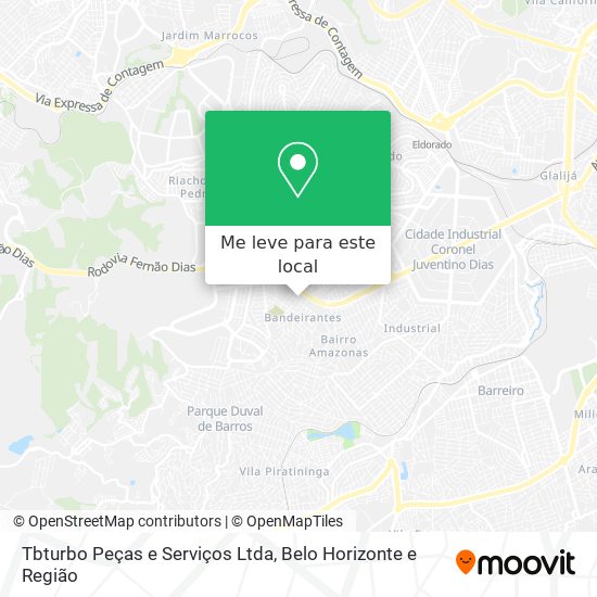 Tbturbo Peças e Serviços Ltda mapa