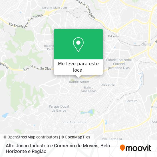 Alto Junco Industria e Comercio de Moveis mapa