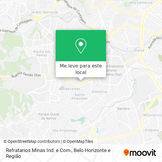 Refratarios Minas Ind. e Com. mapa