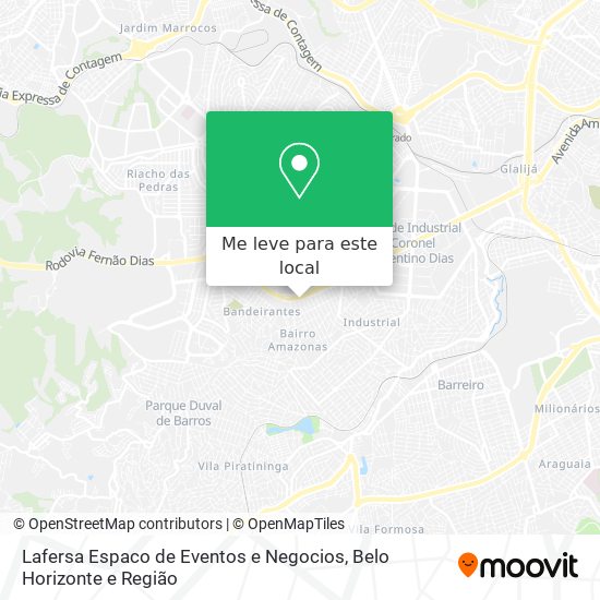 Lafersa Espaco de Eventos e Negocios mapa