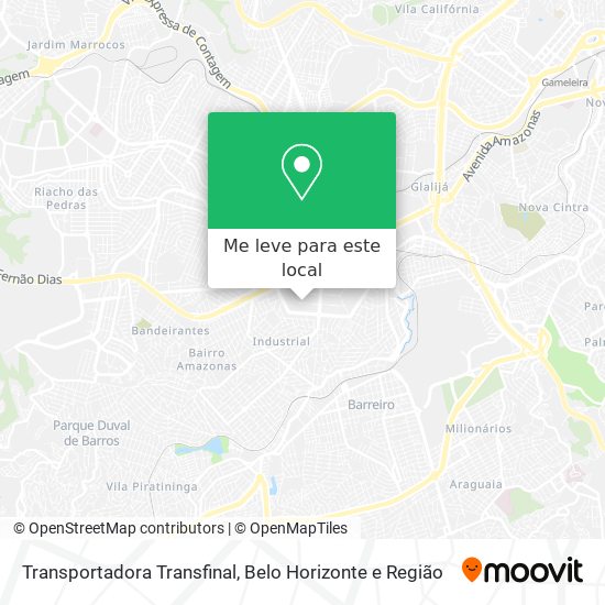 Transportadora Transfinal mapa