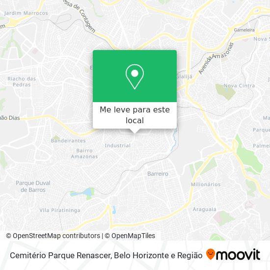 Cemitério Parque Renascer mapa