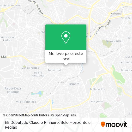 EE Deputado Claudio Pinheiro mapa