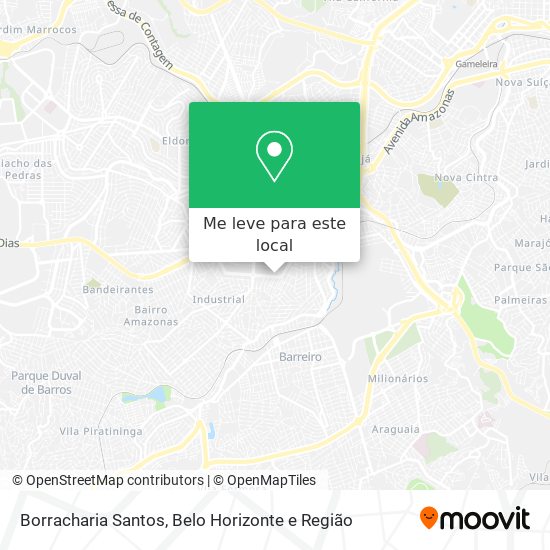 Borracharia Santos mapa