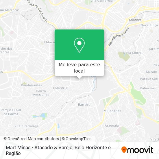 Mart Minas - Atacado & Varejo mapa