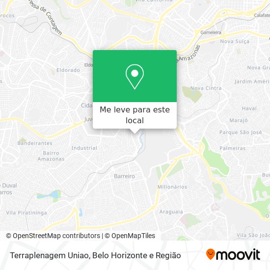 Terraplenagem Uniao mapa