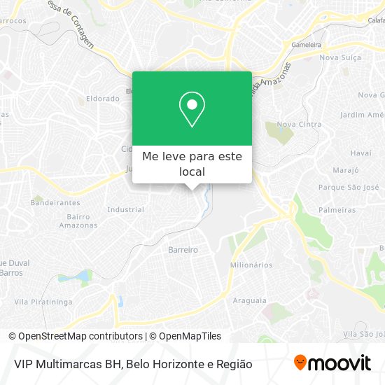 VIP Multimarcas BH mapa