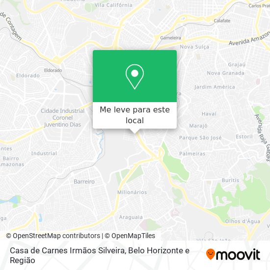 Casa de Carnes Irmãos Silveira mapa